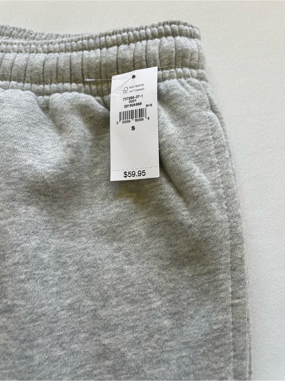 Gap Men’s Fleece Joggers, Size S, Heather Gray, NWT. - Picture 4 of 10